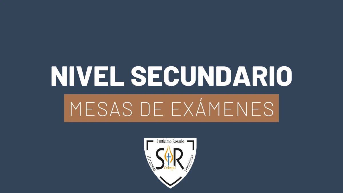 Nivel Secundario: Mesas de exámenes – Llamado abril